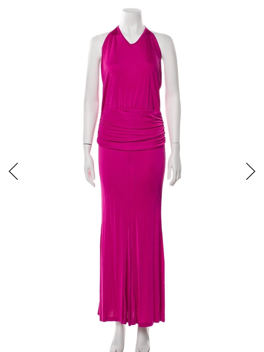 NWT Moschino Fuchsia Halter Maxi Dress
